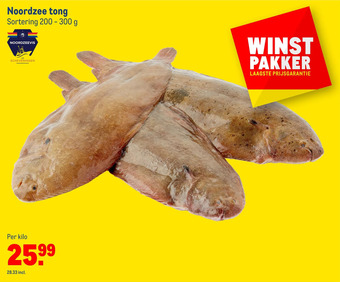 Makro Noordzee tong aanbieding