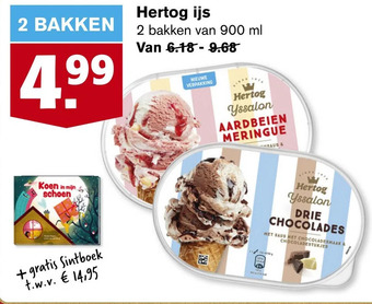 Hoogvliet Hertog ijs aanbieding