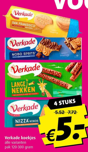 Boni Verkade koekjes aanbieding