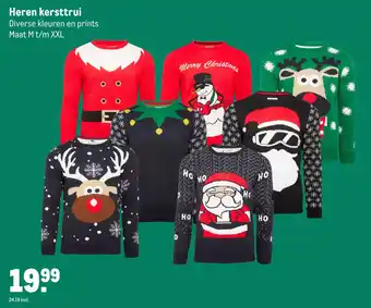 Makro Heren kersttrui aanbieding