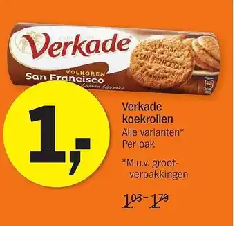 AH XL Verkade koekrollen aanbieding