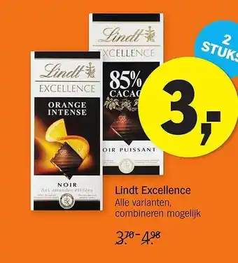 AH XL Lindt Excellence aanbieding