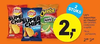 AH XL Lay's Superchips en Cheetos 2 stuks aanbieding