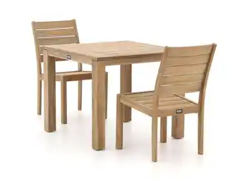 Kees Smit Rough-x/rough-s 90cm dining tuinset 3-delig - laagste prijsgarantie! aanbieding