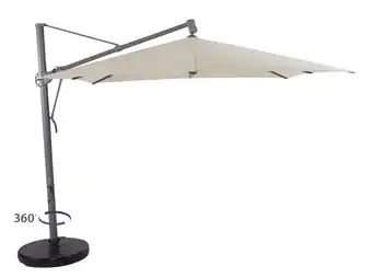 Kees Smit Glatz sombrano easy zweefparasol 300x300cm - laagste prijsgarantie! aanbieding