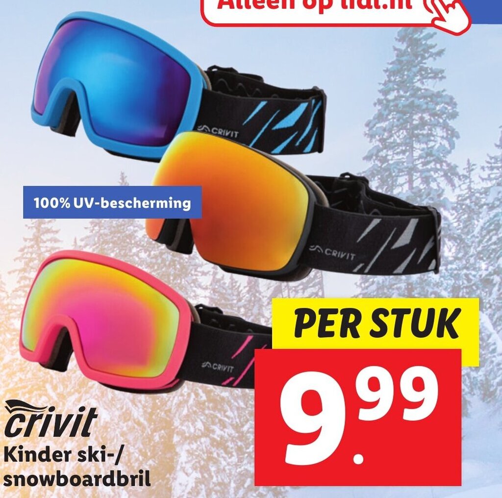 Crivit kinder ski/snowboardbril aanbieding bij Lidl