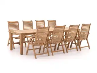 Kees Smit Sunyard corby/oxford 300cm dining tuinset 9-delig verstelbaar - laagste prijsgarantie! aanbieding