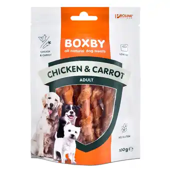 Zooplus 3x100g boxby chicken & carrot hondensnacks aanbieding