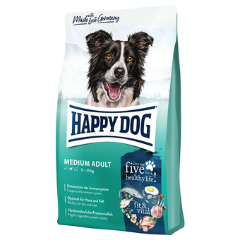 Zooplus 12kg supreme fit & vital medium adult happy dog supreme fit & vital hondenvoer aanbieding