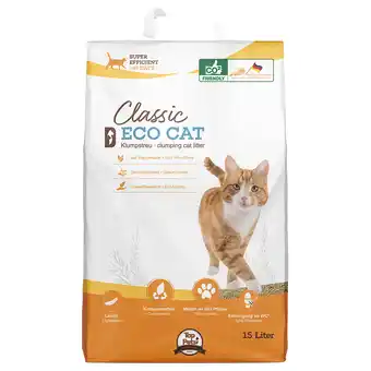 Zooplus 2x15l classic eco cat klonterende kattenbakvulling kat aanbieding