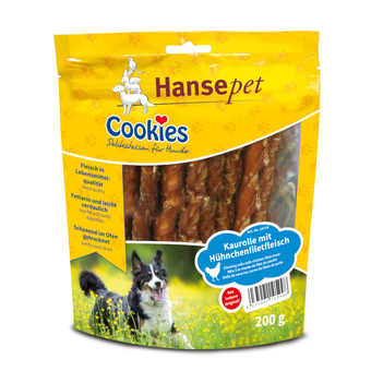 Zooplus 4x200g cookies delicatesse kauwrolletjes met reepjes kipfilet hondensnacks aanbieding