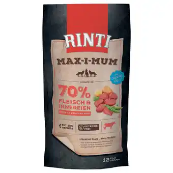 Zooplus 2x12kg 2 smaken-mix max-i-mum kip & rund rinti max-i-mum hondenvoer aanbieding