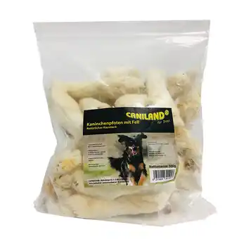 Zooplus 2x500g konijnenootjes met vacht caniland hondensnack aanbieding