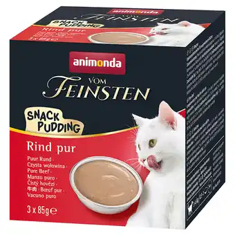 Zooplus 21x85g rund puur animonda vom feinsten snack pudding kattenvoer nat aanbieding