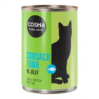 Zooplus Voordeelpakket cosma original in jelly 12 x 400 g - skipjack tonijn aanbieding