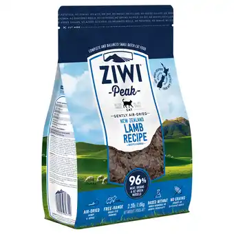 Zooplus 2x1kg ziwi peak air dried lam kattenvoer droog aanbieding