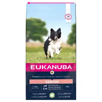 Zooplus 2x12kg senior small & medium breed lam & rijst eukanuba hondenvoer aanbieding