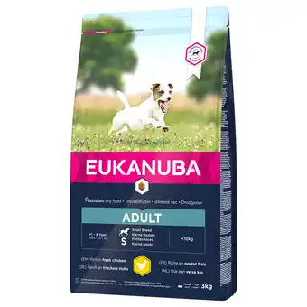 Zooplus Eukanuba adult small breed kip hondenvoer - dubbelpak 2 x 3 kg aanbieding