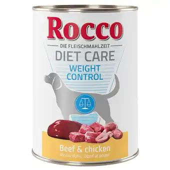 Zooplus 12x400g weight control kip met aardappel rocco diet care hondenvoer aanbieding