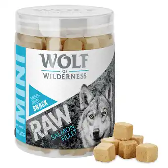 Zooplus Probeer nu! wolf of wilderness - gevriesdroogde raw-snacks mini zalmfilet (50 g) aanbieding