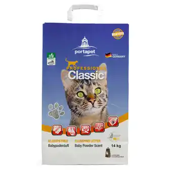 Zooplus 14kg babypoedergeur professional classic kattenvulling aanbieding