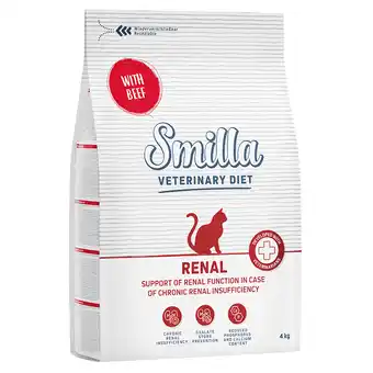 Zooplus Smilla veterinary diet renal rund kattenvoer - dubbelpak: 2 x 4 kg aanbieding