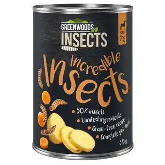 Zooplus Greenwoods insects insecten met aardappel en wortel hondenvoer 12 x 375 g aanbieding