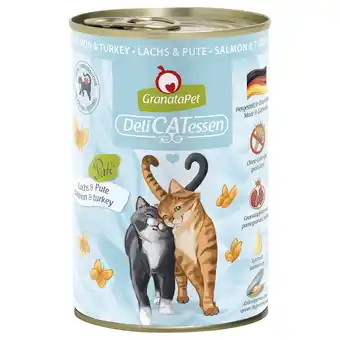 Zooplus 24x400g granatapet delicatessen zalm & kalkoen kattenvoer aanbieding