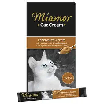 Zooplus 24x15g cat leverworst-cream miamor kattensnacks aanbieding