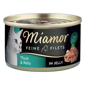 Zooplus 24x100g fijne filets tonijn & rijst miamor kattenvoer aanbieding