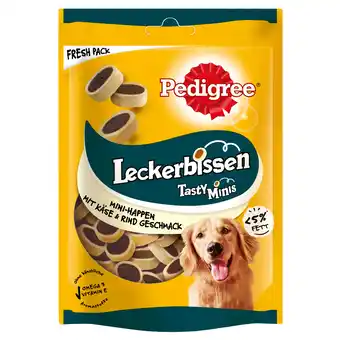 Zooplus 3x140g tasty mini's cheesy bites kaas & rund pedigree hondensnacks aanbieding