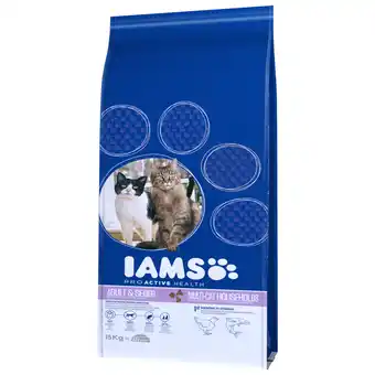 Zooplus 2x15kg iams cat adult multi-cat household kattenvoer aanbieding