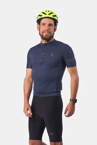 Bever Agu core jersey ss ii essential deep blue aanbieding