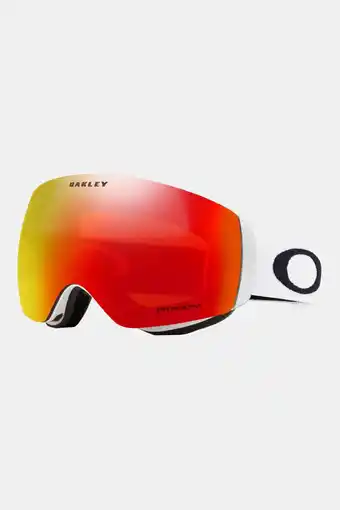 Bever Oakley flight deck m skibril dames wit/rood aanbieding