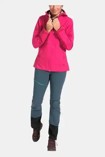 Bever Vaude croz 3l jacket iii wms jas pink aanbieding