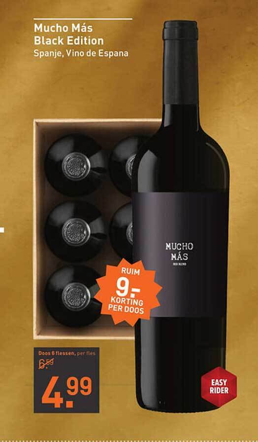 Mucho mas black edition spanje, vino de espana aanbieding bij Gall & Gall Mucho Mas Black Edition Spanje, Vino De Espana Aanbieding Bij Gall & Gall