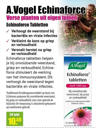 Gezond & Wel A.vogel echinaforce echinaforce tabletten aanbieding