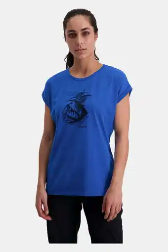 Bever Mammut mountain broad peak t-shirt dames blauw aanbieding