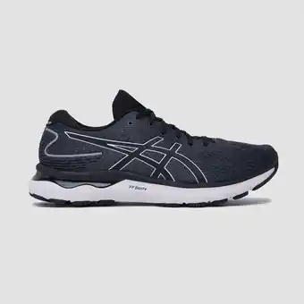 Perry Sport Asics asics gel-nimbus 24 hardloopschoenen zwart/wit heren aanbieding