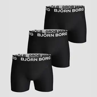 Perry Sport Bjorn borg bjorn borg essential boxers 3-pack zwart heren aanbieding