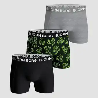 Perry Sport Bjorn borg bjorn borg core boxers 3-pack grijs/zwart kinderen aanbieding