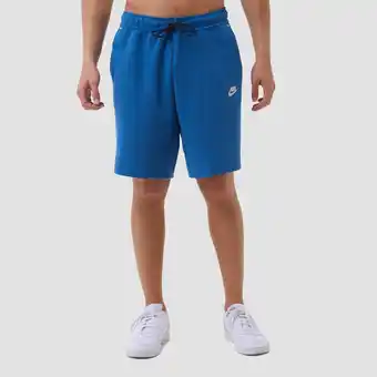 Perry Sport Nike nike sportswear tech fleece korte broek blauw heren aanbieding