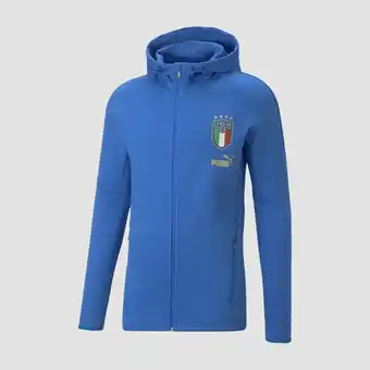 Perry Sport Puma puma italië football casuals player trainingsjas blauw heren aanbieding