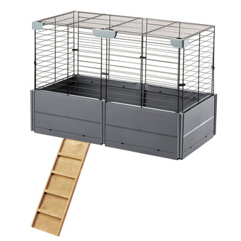 Pets Place Ferplast multipla roof extension - dierenverblijf - 37x72x50 cm grijs aanbieding