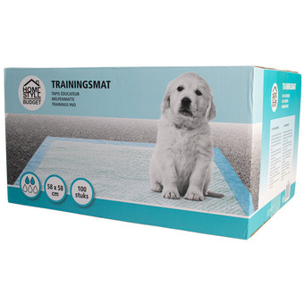 Pets Place Homestyle budget trainingsmat - hondenzindelijkstraining - 58x58 cm 100 stuks aanbieding