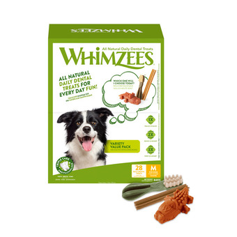 Pets Place Whimzees variety box - hondensnacks - dental 840 g 28 stuks medium aanbieding