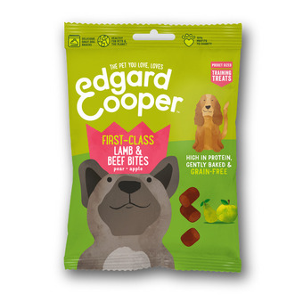 Pets Place Edgard&cooper lamb & beef bites - hondensnacks - lam rund fruit 50 g aanbieding