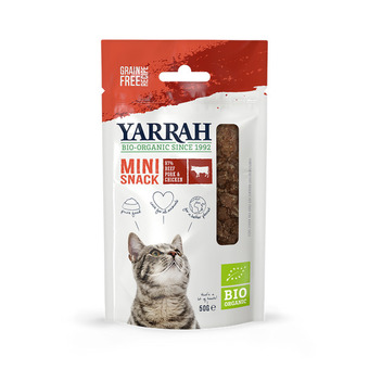 Pets Place Yarrah bio kat mini snacks - kattensnack - rund 50 g aanbieding