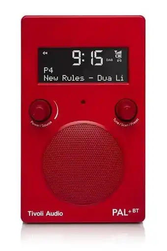 Expert Tivoli pal+ bt gen 2 dab radio rood aanbieding