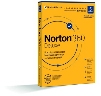 Expert Norton 360 deluxe (5 apparaten) digitale licentie software aanbieding